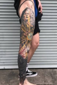 大面积的一组霸气纹身图片赏析