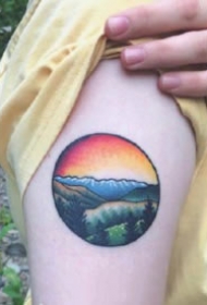创意的一组风景小图纹身图欣赏