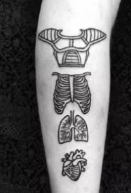 有意思的一组school小清新纹身图