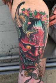 10张炫彩色的般若纹身作品欣赏