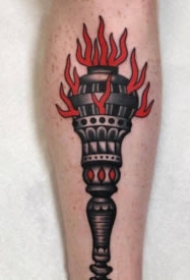 9张火炬主题的燃烧火炬纹身图案缩略频道推荐图