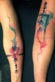 18张好看的小清新情侣纹身图案