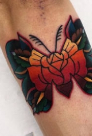 一组oldschool的小蝴蝶纹身图