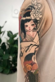 日本漫画风格的彩色日漫纹身作品9张
