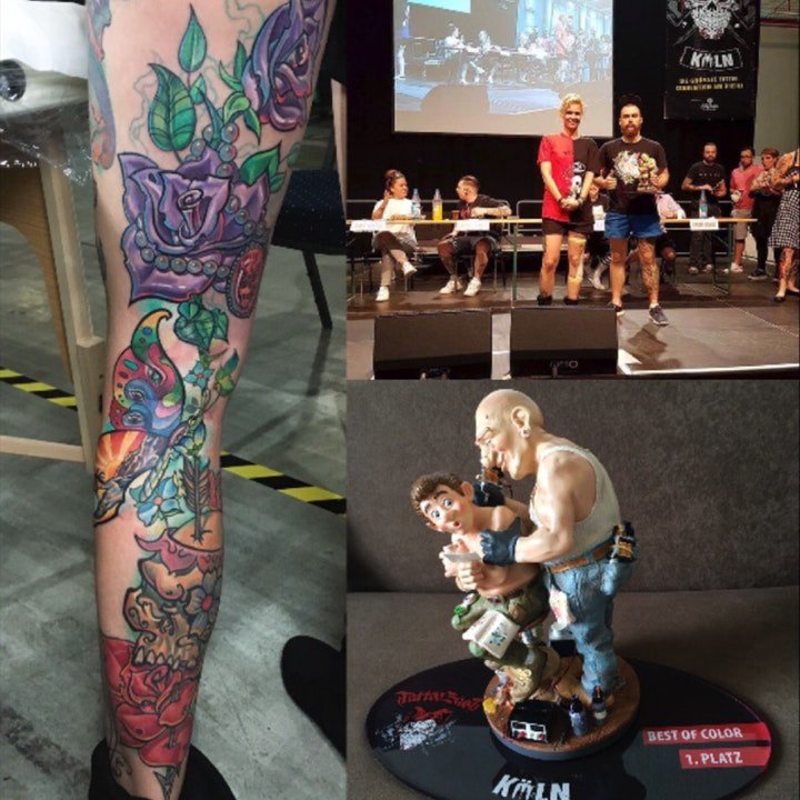 玫瑰纹身图  一组娇艳美丽的玫瑰纹身图案