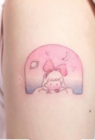 少女心爆棚的超可爱小卡通纹身图案