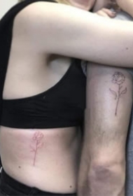 手部适合情侣闺蜜的极简小纹身图