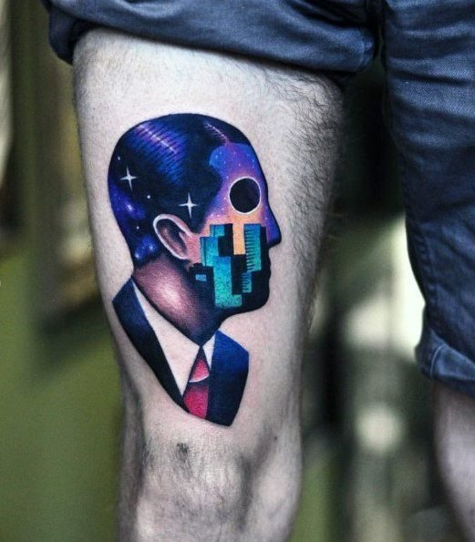 炫酷小纹身  多款风格炫酷的彩色时尚小纹身图案