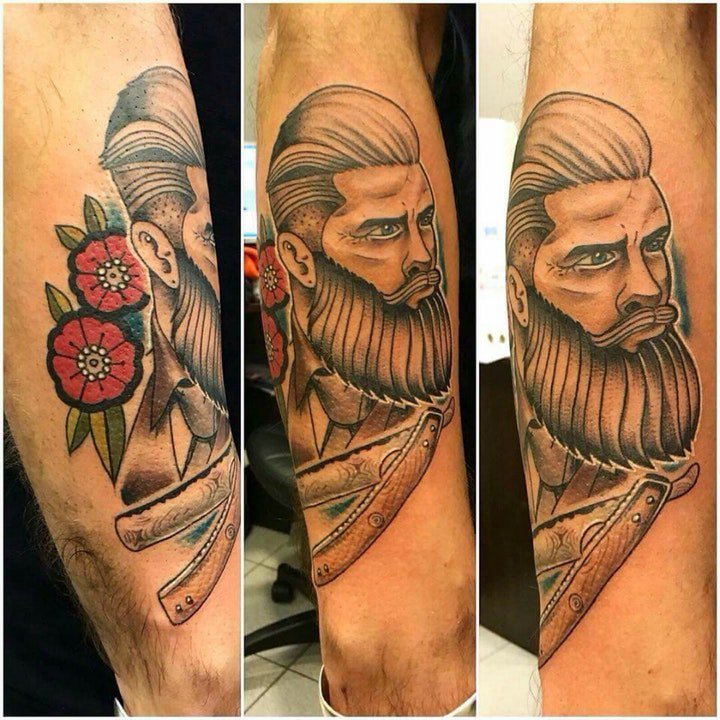 新传统人物纹身   9张个性十足的新式传统人物纹身图案