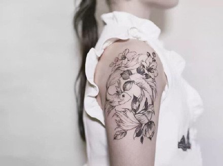 9张适合双鱼座的双鱼纹身作品图案