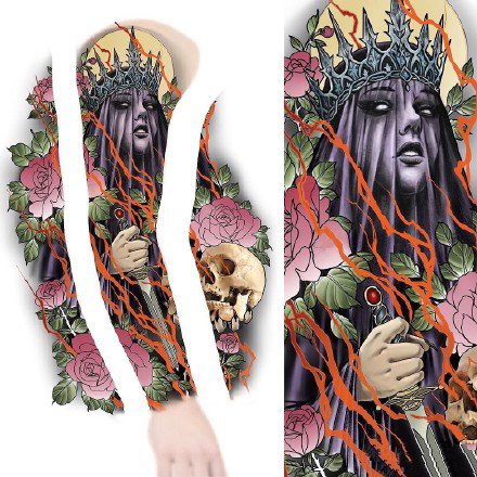 包臂包腿的一组纹身效果图欣赏