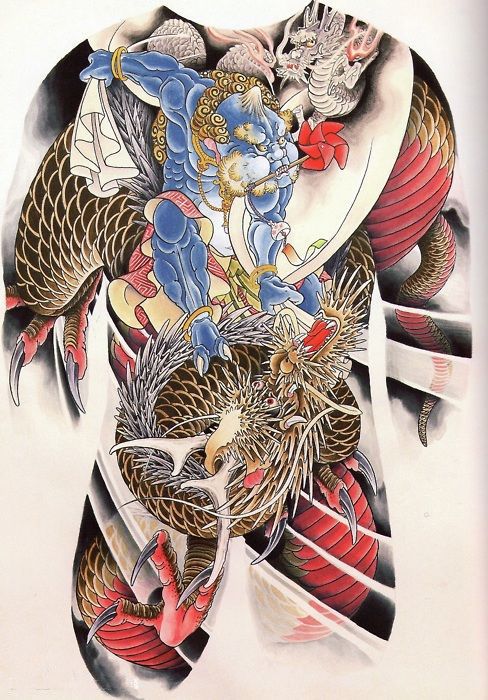 30组日式全胛纹身手稿素材欣赏