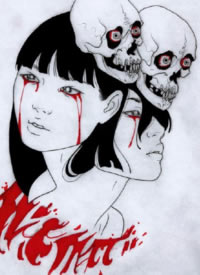 一组有点恐怖另类风格的的纹身素材图