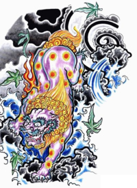 36组适合狮子座的狮子纹身手稿图片