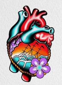 36组漂亮的彩色oldschool小图纹手稿图片