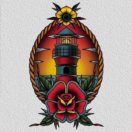 36组漂亮的彩色oldschool小图纹手稿图片