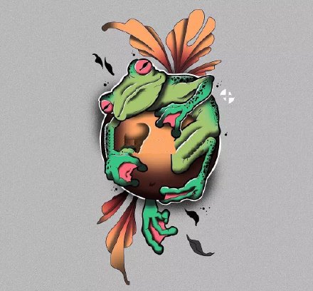 27组漂亮的newschool欧美彩色纹身图案手稿