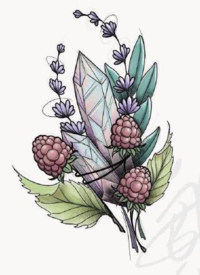 27组漂亮的newschool欧美彩色纹身图案手稿