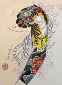 9张老传统的花臂等纹身效果图