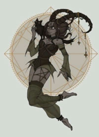 12张十二星座主题的创意星座女郎纹身手稿图片