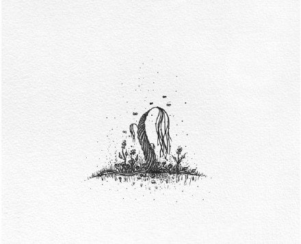 27组小清新的黑灰小图纹身图片素材