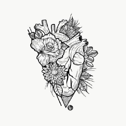 27组小清新的黑灰小图纹身图片素材