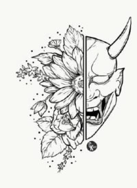 27组小清新的黑灰小图纹身图片素材