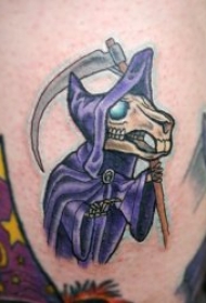 死神纹身图案 10款黑暗系纹身骷髅头死神纹身图案