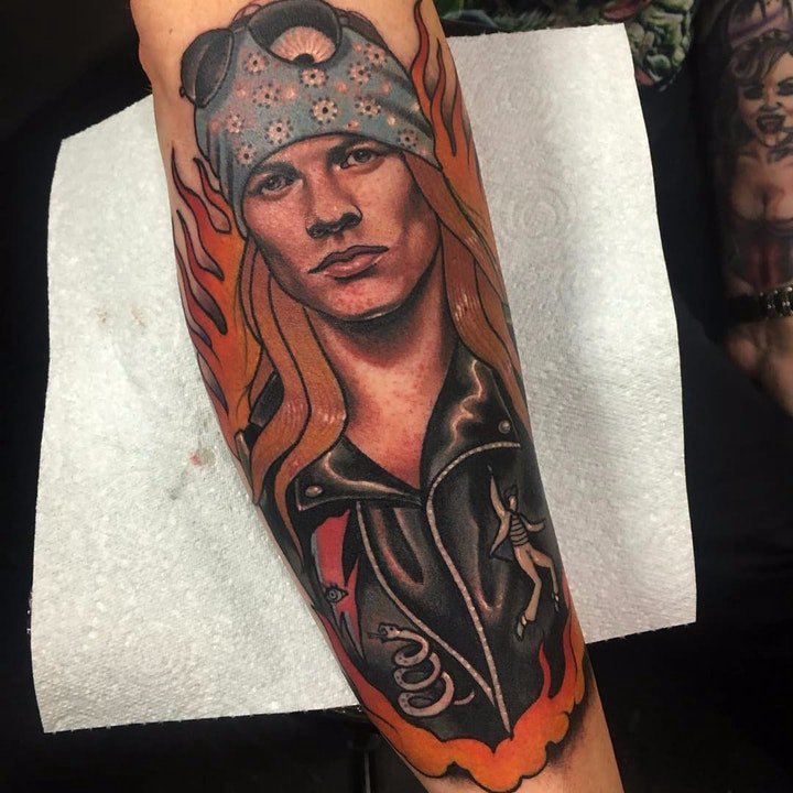 新传统人物纹身   9张个性十足的新式传统人物纹身图案