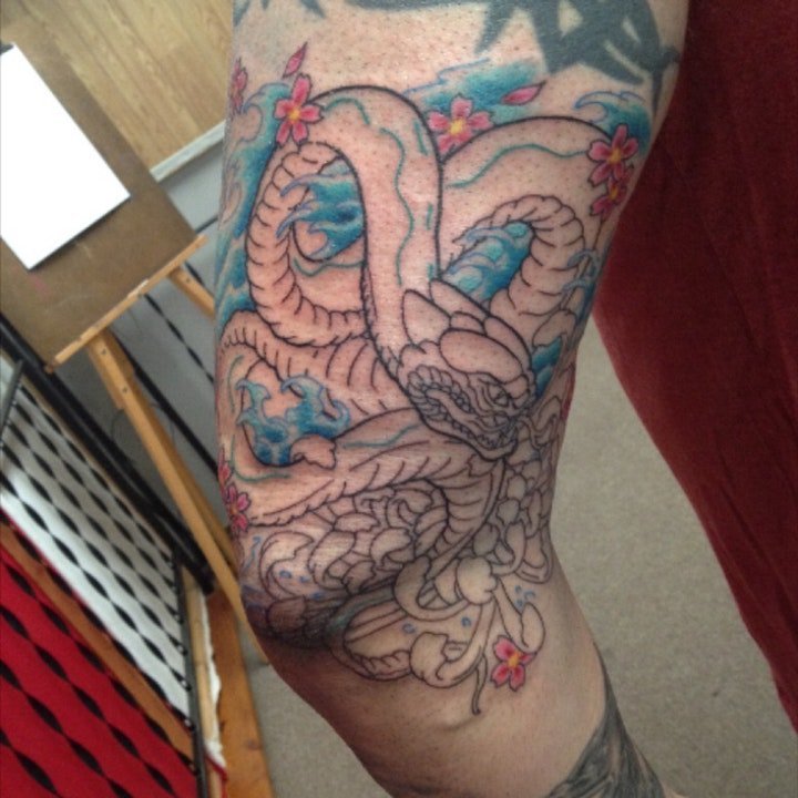 纹身蛇图片 9张冰冷而又无情的蛇纹身图案