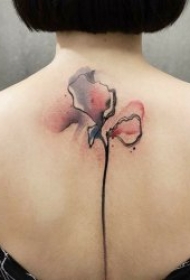 水彩泼墨纹身 多款十分唯美的水彩泼墨纹身图案