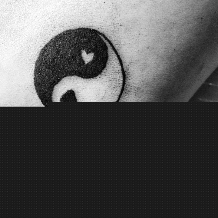 纹身八卦图   阴阳互补的创意八卦纹身图案