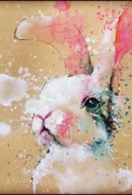 可爱兔子纹身  一组温和灵动的兔子纹身图案