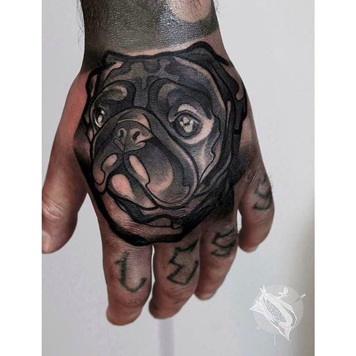 狗纹身图案 10款动物小狗及狗头的纹身图案