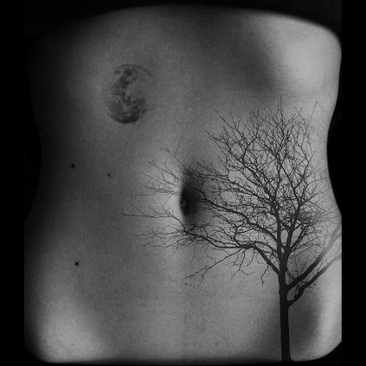 纹身树木的图像  9款苍翠挺拔的树木纹身图案