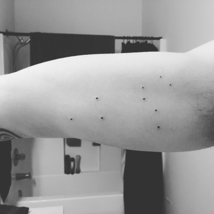 星座简笔画纹身图案 简单精致的十二星座简笔画纹身图案