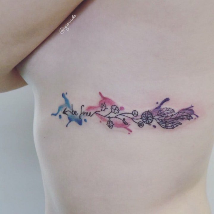 简易纹身简笔画 一组黑色线条简易纹身简笔画小图案