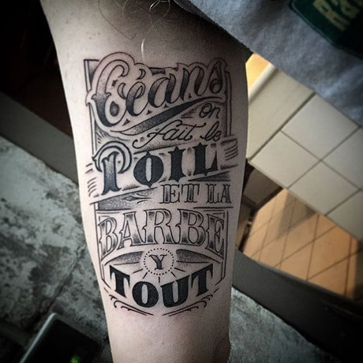 纹身 英文字体   8张十分个性的英文字体纹身图案