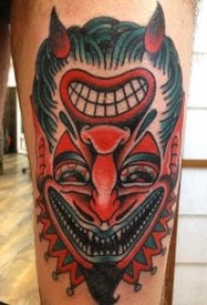 面具纹身图案 10组十分奇特怪异的面具纹身图案
