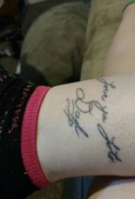 简易纹身简笔画 10组身体各部位黑笔画纹身图案欣赏缩略频道推荐图