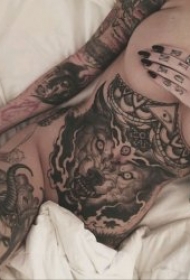纹身女生图片  多款性感妖娆的女生纹身图案