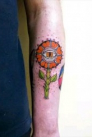 彩色创意纹身图案 一组有特色的彩色创意纹身图案