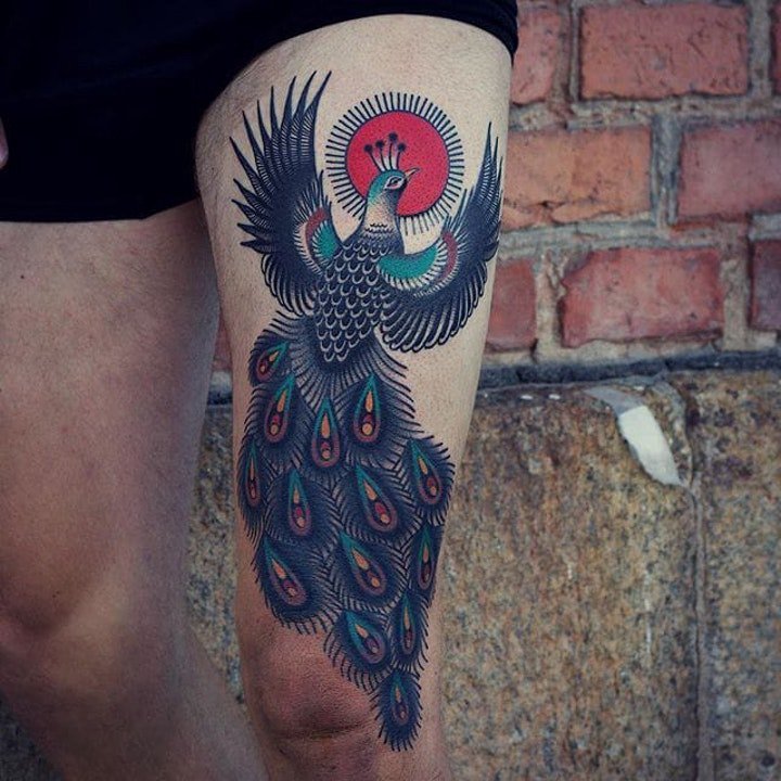 动物纹身图案 身体各个部位的动物纹身图案9张