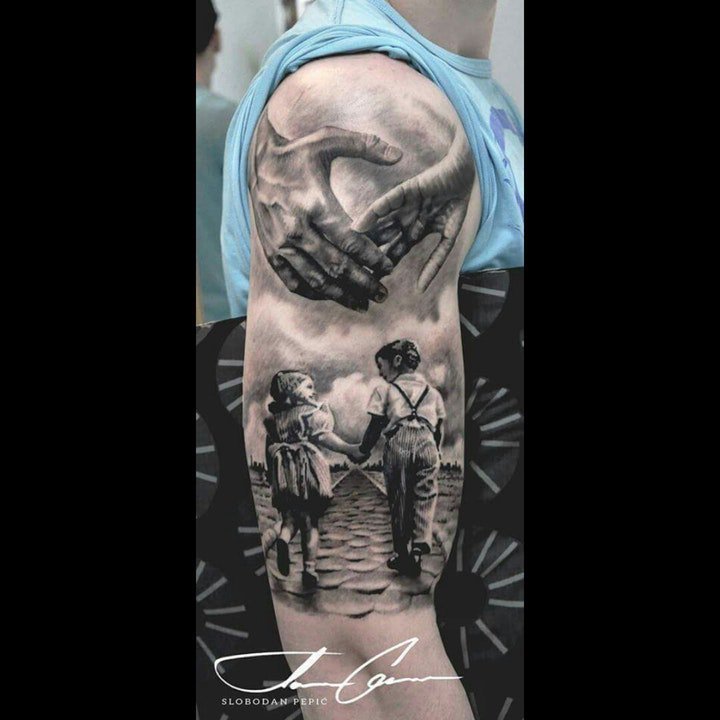 风景纹身图案 10张精致至极的小清新风景纹身图案