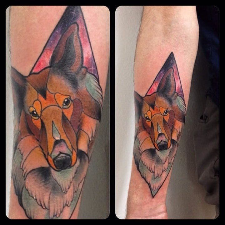 狗纹身图案 10款动物小狗及狗头的纹身图案