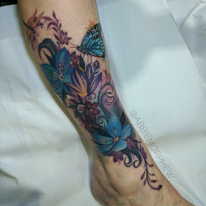蝴蝶纹身图案 多款翩翩起舞不同风格的蝴蝶纹身图案