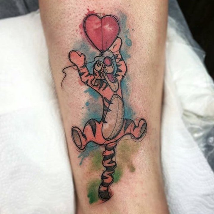 可爱卡通纹身图案 多款彩色纹身不同形状的可爱卡通纹身图案