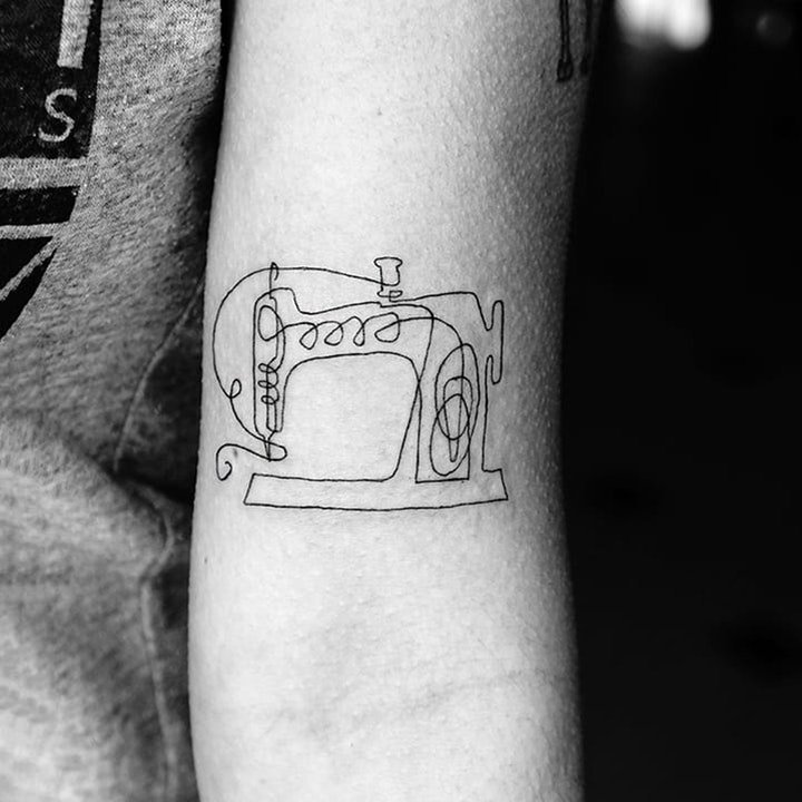 简易纹身简笔画 简单精致而又小清新的花朵与动物纹身简笔画图案