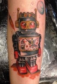 机器人纹身  多款造型百变的机器人纹身图案