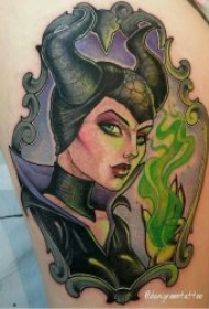 彩色卡通纹身图案 彩绘纹身人物或动物可爱卡通纹身图案